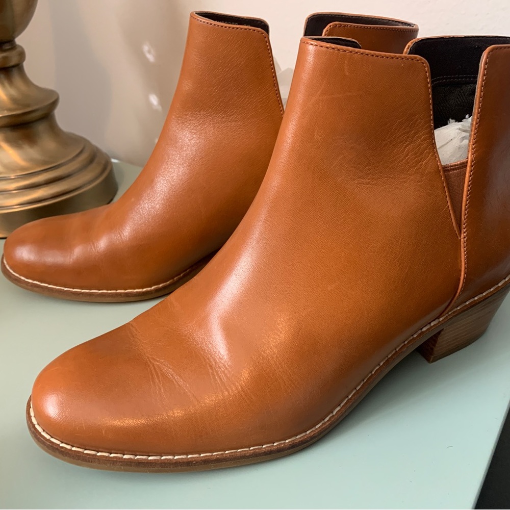 Leather Cole Haan booties EUC